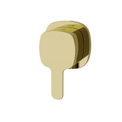 SYMMETRY In Wall Separate Diverter Set Champagne Gold, front view
