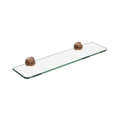 SYMMETRY Glass Shelf 500mm Titanium Bronze, front view