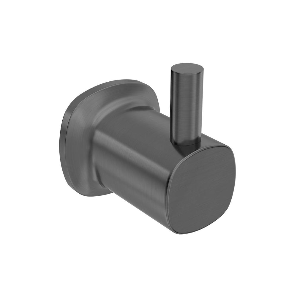 SYMMETRY Robe Hook Gunmetal, front view