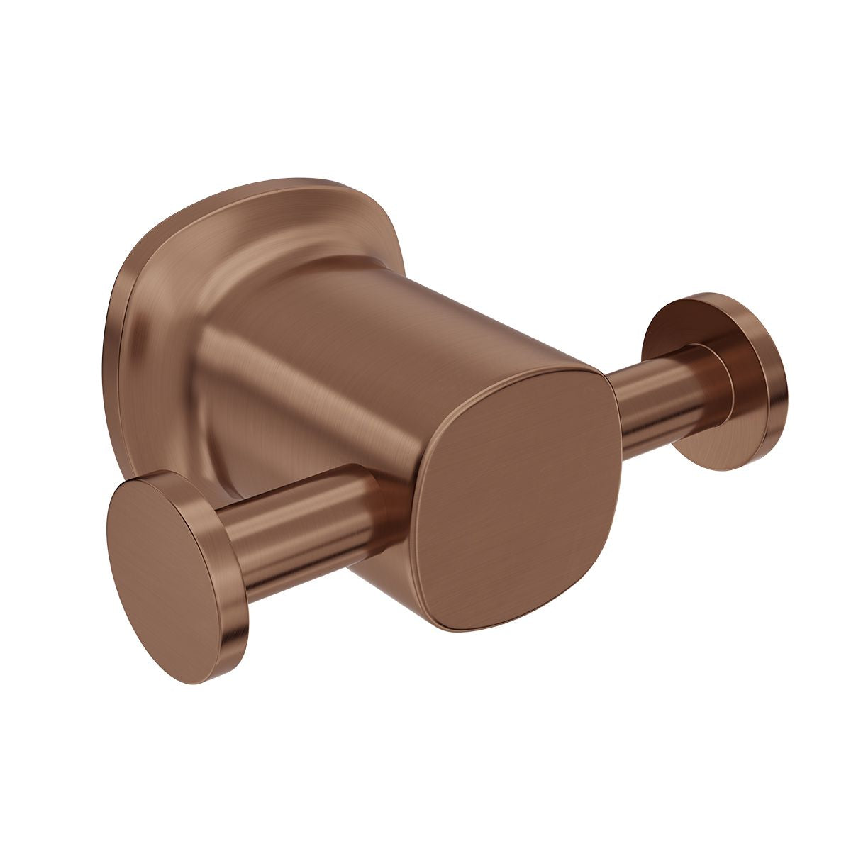 SYMMETRY Double Robe Hook Titanium Bronze, front view