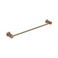 SYMMETRY Single Towel Rail 600mm Titanium Bronze, front view