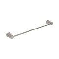 SYMMETRY Single Towel Rail 600mm Brushed Nickel, front view