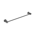 SYMMETRY Single Towel Rail 600mm Gunmetal, front view