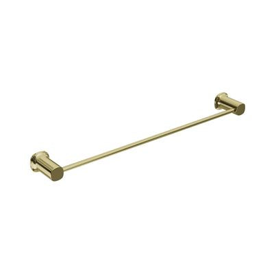 SYMMETRY Single Towel Rail 600mm Champagne Gold, front view