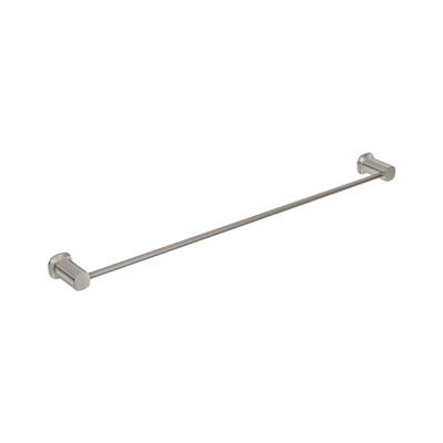 SYMMETRY Single Towel Rail 800mm Brushed Nickel