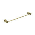 SYMMETRY Single Towel Rail 800mm Champagne Gold, front view