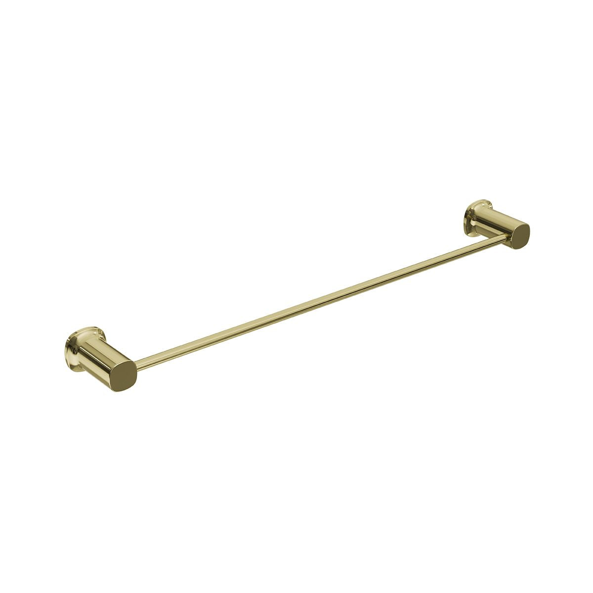 SYMMETRY Single Towel Rail 800mm Champagne Gold, front view