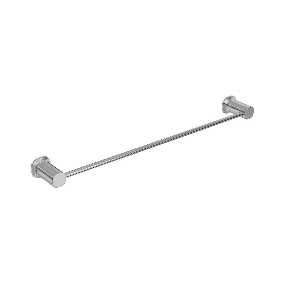 SYMMETRY Single Towel Rail 800mm Polished Stainless Steel, front view