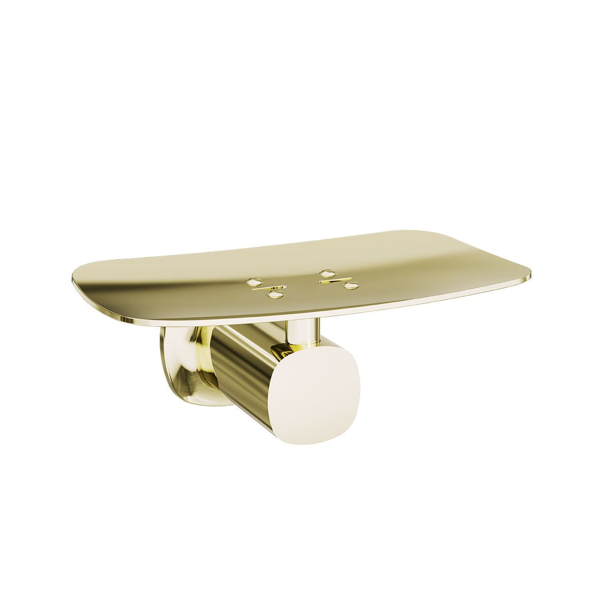 SYMMETRY Soap Rack Champagne Gold, front view