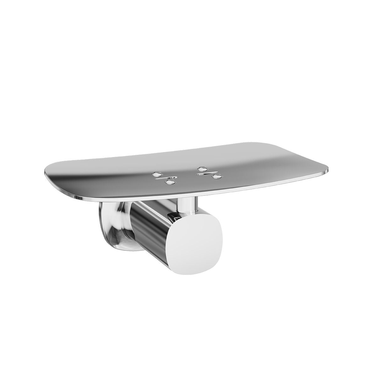 SYMMETRY Soap Rack Polished Stainless Steel, front view
