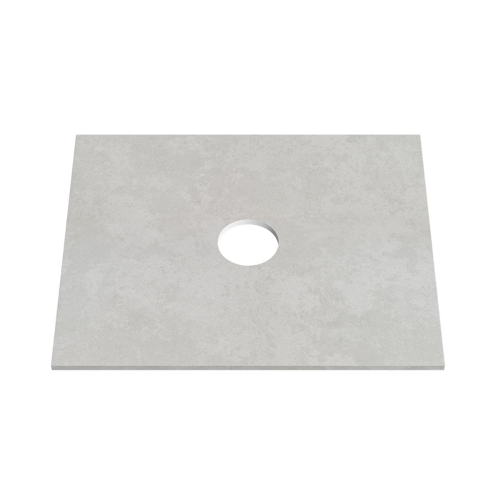 BIANCO LUNA 12mm Sintered Stone Vanity Top Suit Wall Tapware 605mm