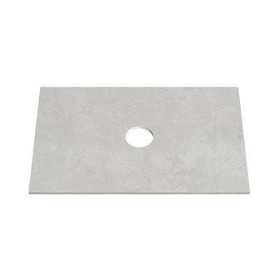 BIANCO LUNA 12mm RHS Curve Sintered Stone Vanity Top, Suit Hob Mixer 755mm