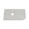 BIANCO LUNA 12mm RHS Curve Sintered Stone Vanity Top, Suit Hob Mixer 755mm