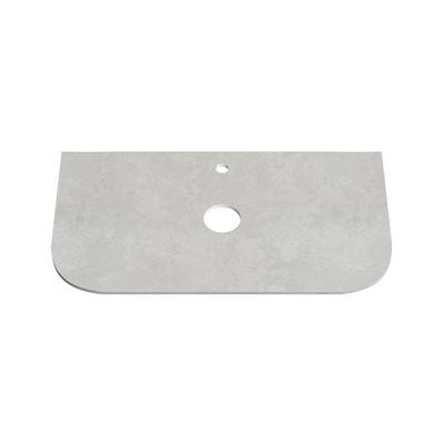 BIANCO LUNA 12mm Curved Sintered Stone Vanity Top Suit Hob Mixer 910mm