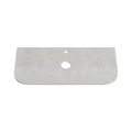 BIANCO LUNA 12mm Curved Sintered Stone Vanity Top Suit Hob Mixer 1060mm