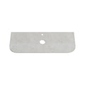 BIANCO LUNA 12mm Curved Sintered Stone Vanity Top Suit Hob Mixer 1210mm