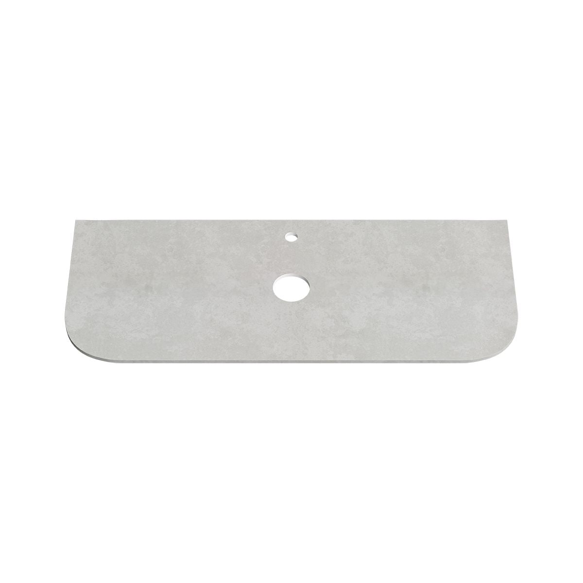 BIANCO LUNA 12mm Curved Sintered Stone Vanity Top Suit Hob Mixer 1210mm