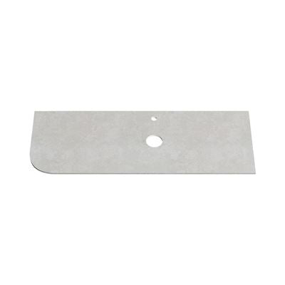 BIANCO LUNA 12mm LHS Curve Sintered Stone Vanity Top Suit Hob Mixer 1355mm