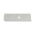 BIANCO LUNA 12mm LHS Curve Sintered Stone Vanity Top Suit Hob Mixer 1355mm