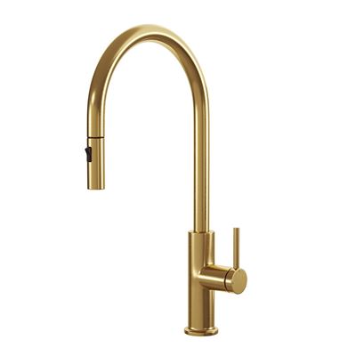 ZARA Pull-Out Kitchen Mixer Brushed Brass