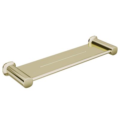 SYMMETRY Shower Shelf Champagne Gold, front view