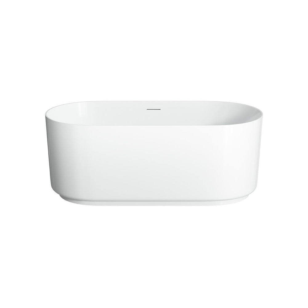 FLORENCE Freestanding Bath with Overflow Gloss White 1500mm