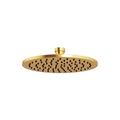 MONSOON Round Shower Head Brushed Brass 200mm