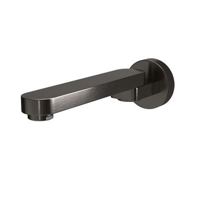 OMEGA In Wall Swivel Bath Spout Gunmetal 220mm