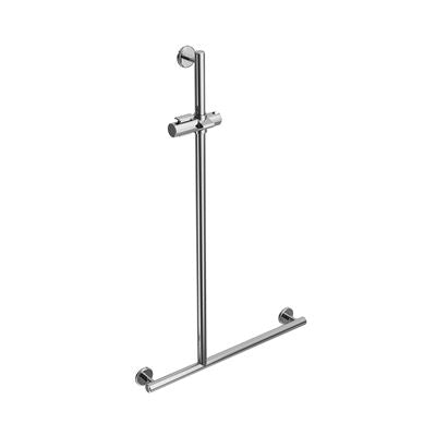 CARE ACCESS Shower Grab Rail LHS 1100x650mm Polished Stainless Steel