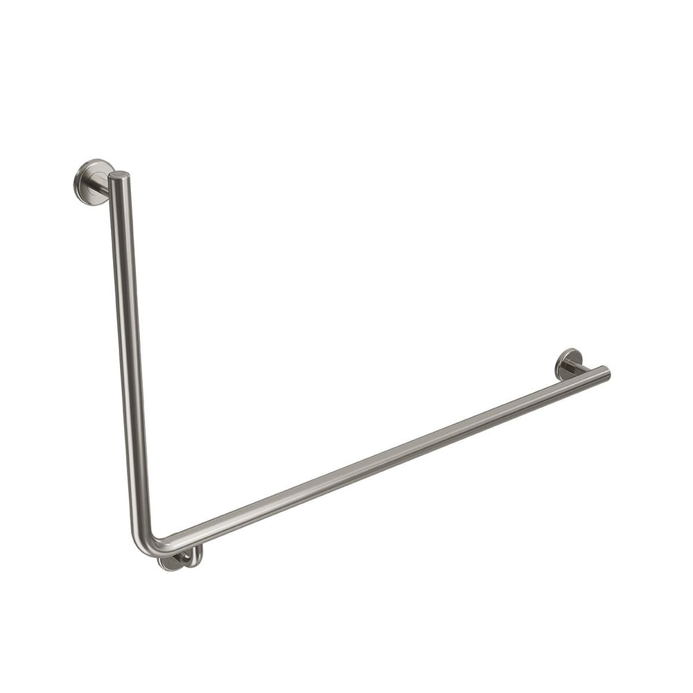 CARE ACCESS Grab Rail LHS 1000x600mm Brushed Nickel