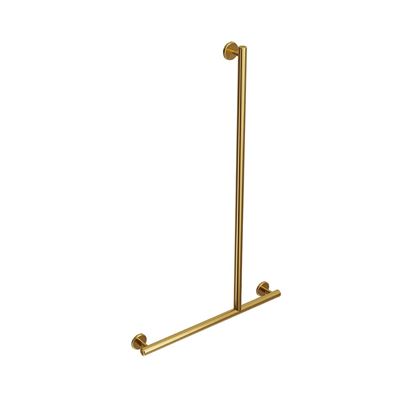 CARE ACCESS Shower Grab Rail RHS 1100x650mm Brushed Brass