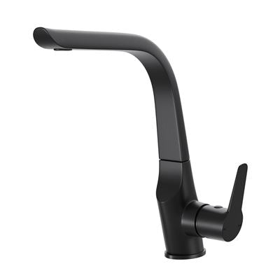 EDEN Sink Mixer Matte Black, front view
