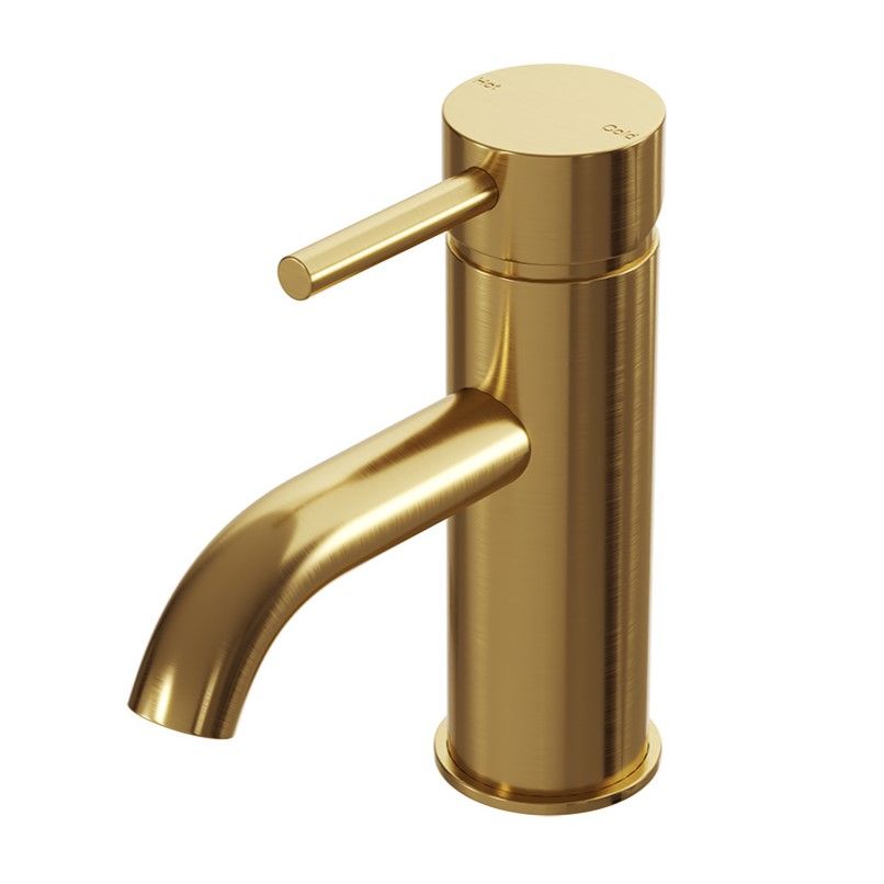 SPIN Basin Mixer Brushed Brass
