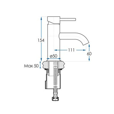 SPIN Basin Mixer Matte Black