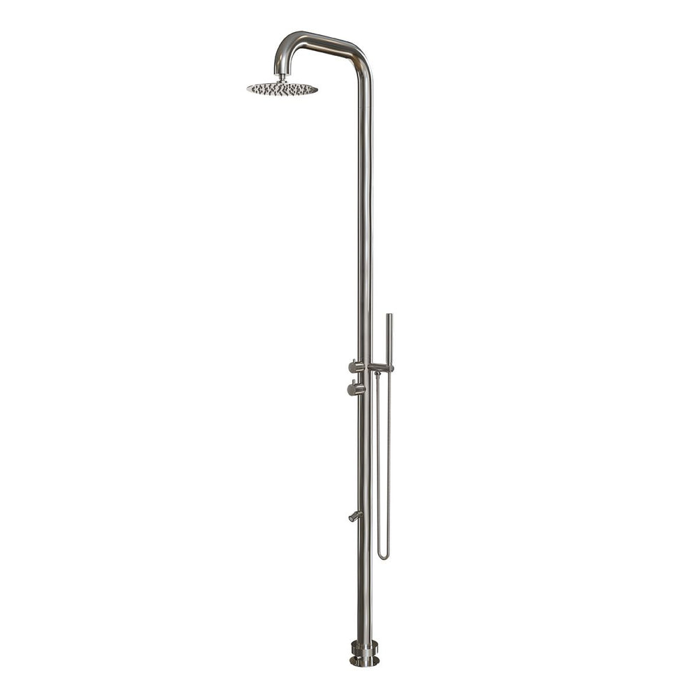 OASIS Outdoor Shower 316 SS w/ Shower Head Brushed Nickel