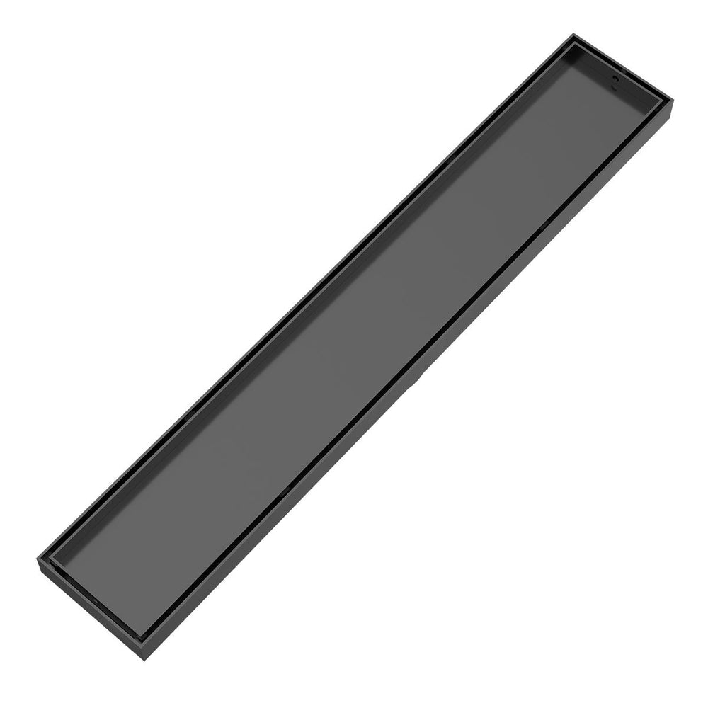 LIDO LINEAR Tile Floor Drain 600 x 100mm Gunmetal