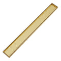 LIDO LINEAR Tile Floor Drain 900 x 100mm Brushed Brass