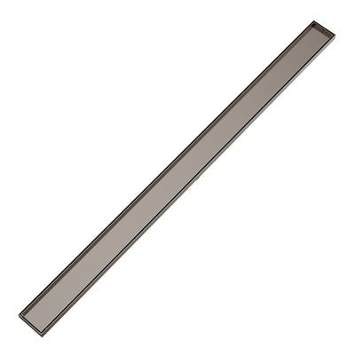LIDO LINEAR Tile Floor Drain 1500 x 100mm Brushed Nickel