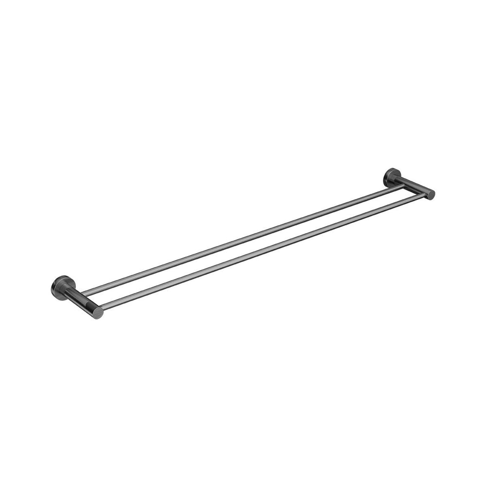 SPIN Double Towel Rail 750mm Gunmetal