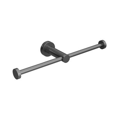 SPIN Double Toilet Roll Holder Gunmetal