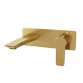 EDEN In Wall Mixer Combination Kit Brushed Brass, front view