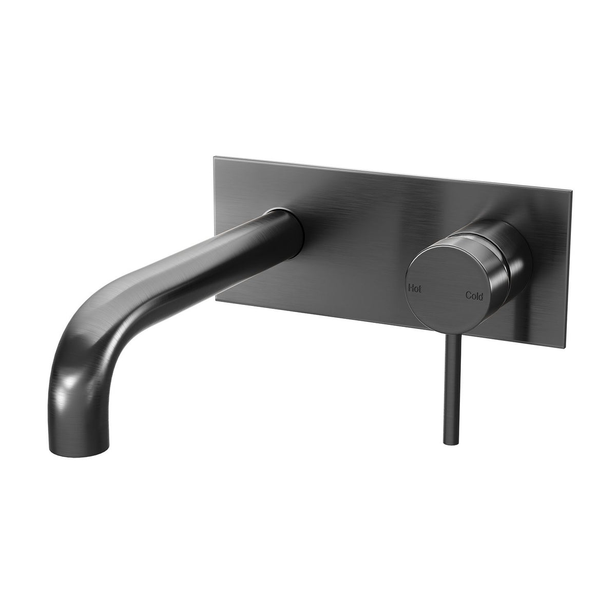 SPIN In Wall Mixer & 200mm Spout Kit Gunmetal