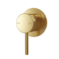 SPIN In Wall Mixer Set Brushed Brass