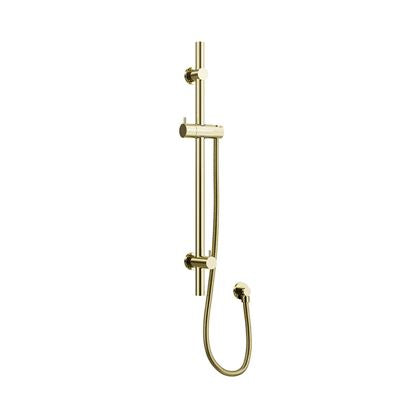 ELEMENTS Single Shower Rail with External Water Inlet Champagne Gold