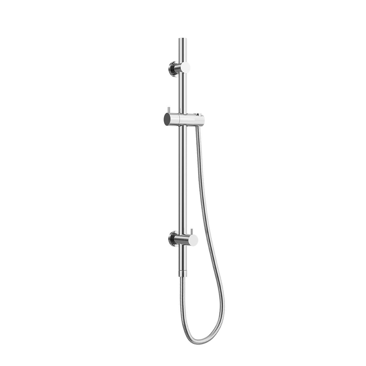 ELEMENTS Universal Water Inlet Shower Rail with Diverter Polished Stainless Steel
