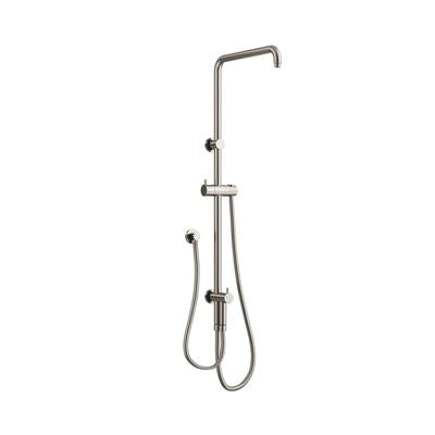 ELEMENTS Square Shower Rail with External Water Inlet Brushed Nickel