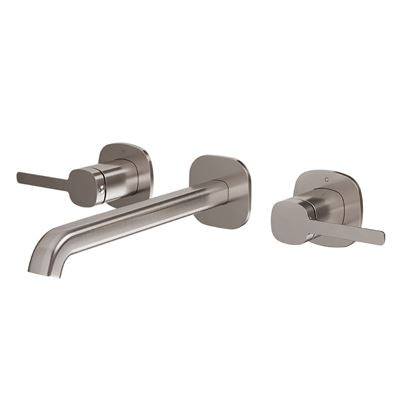 SYMMETRY In-Wall Top Lever Assemblies & 220mm Spout Kit Brushed Nickel