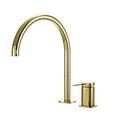 SYMMETRY Hob Mixer Set & Swivel Spout 260mm Champagne Gold, front view