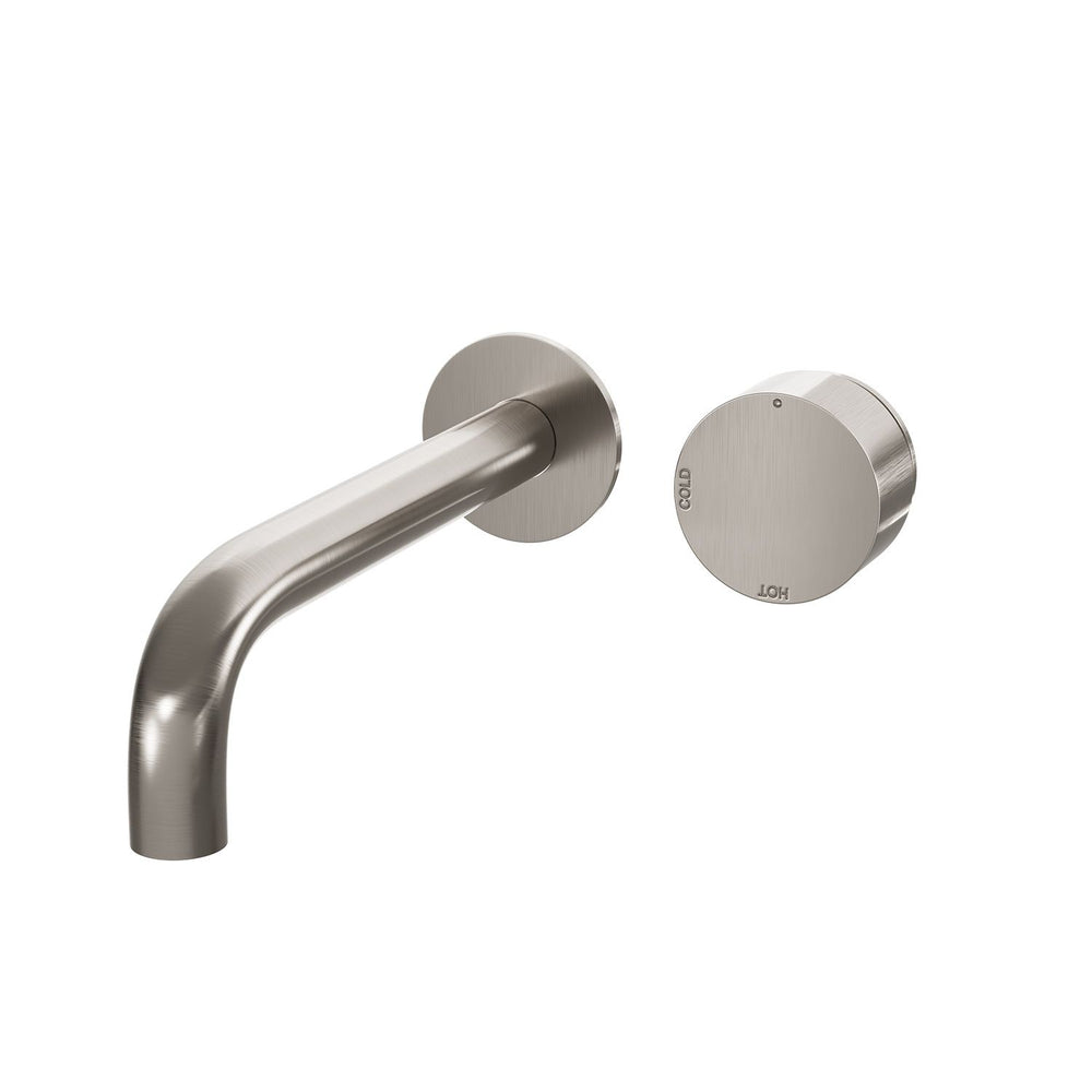 SPIN In Wall Progressive Mixer & 220mm Spout Set Brushed Nickel
