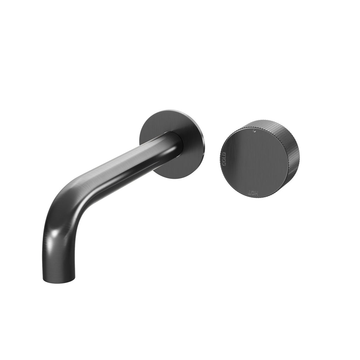 MESH In Wall Progressive Mixer & 200mm Spout Set Gunmetal
